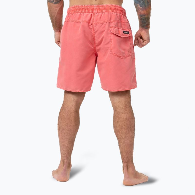 Herren Pitbull Balfour flammend rote Badeshorts 3