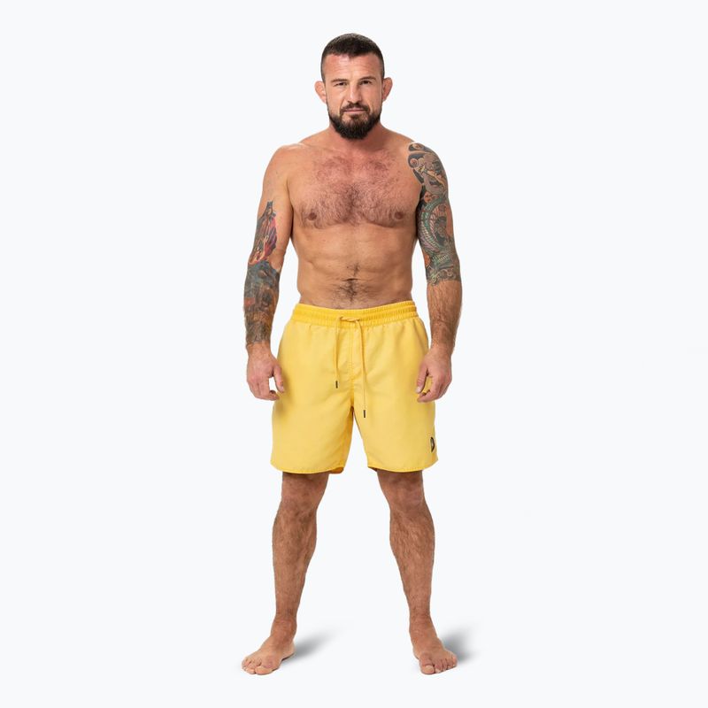 Herren Pitbull Balfour gewaschene gelbe Schwimmshorts 2