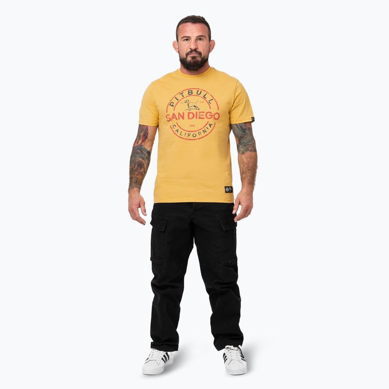 Herren Pitbull San Diego Ins. T-Shirt blassgelb 2