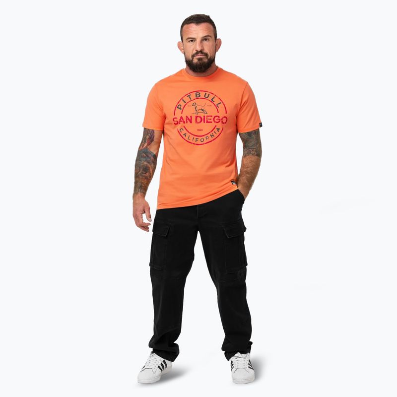 Herren Pitbull San Diego Ins. fluo orange T-shirt 2