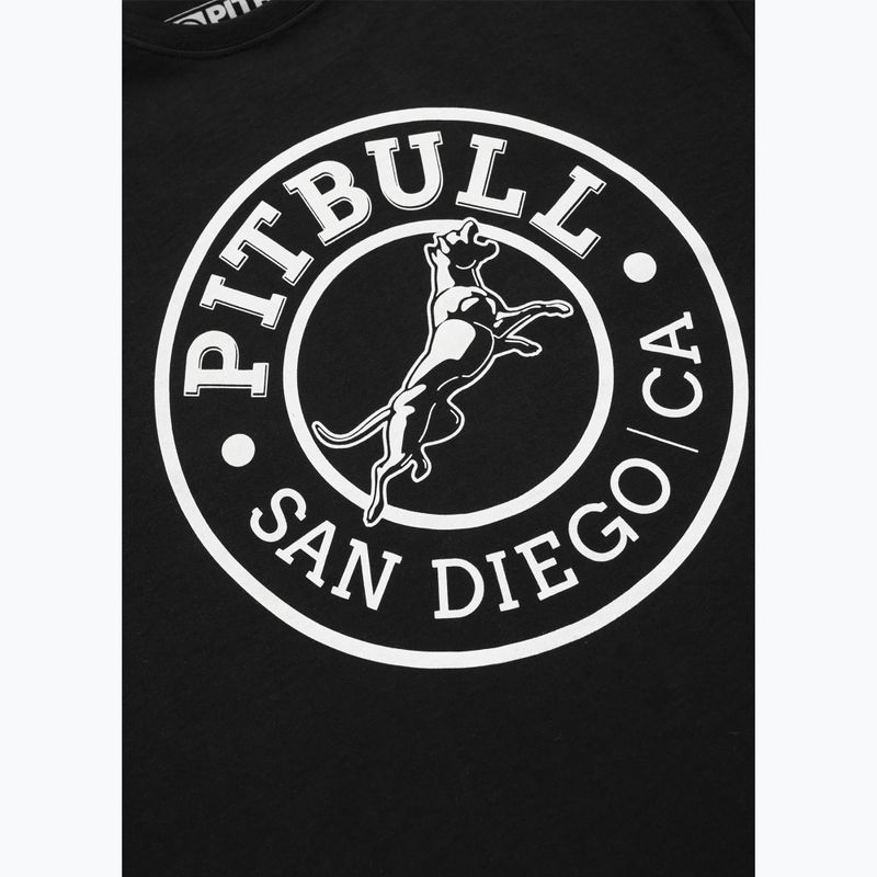 Pitbull San Diego CA Herren-T-Shirt schwarz 4