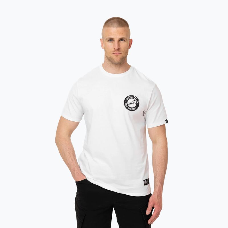 Pitbull San Diego CA Herren-T-Shirt schwarz/weiß 3