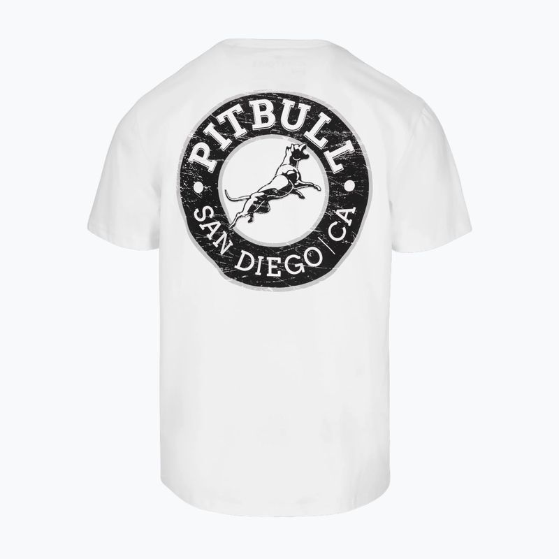Pitbull San Diego CA Herren-T-Shirt schwarz/weiß 6