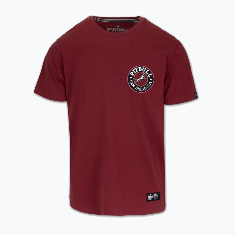 Herren Pitbull San Diego CA schwarz burgund t-shirt 4