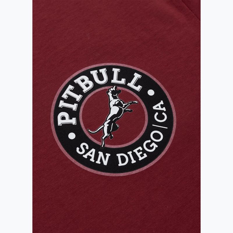 Herren Pitbull San Diego CA schwarz burgund t-shirt 6