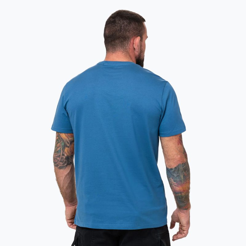 Herren Pitbull Logo Palmen Farbton blau t-shirt 3