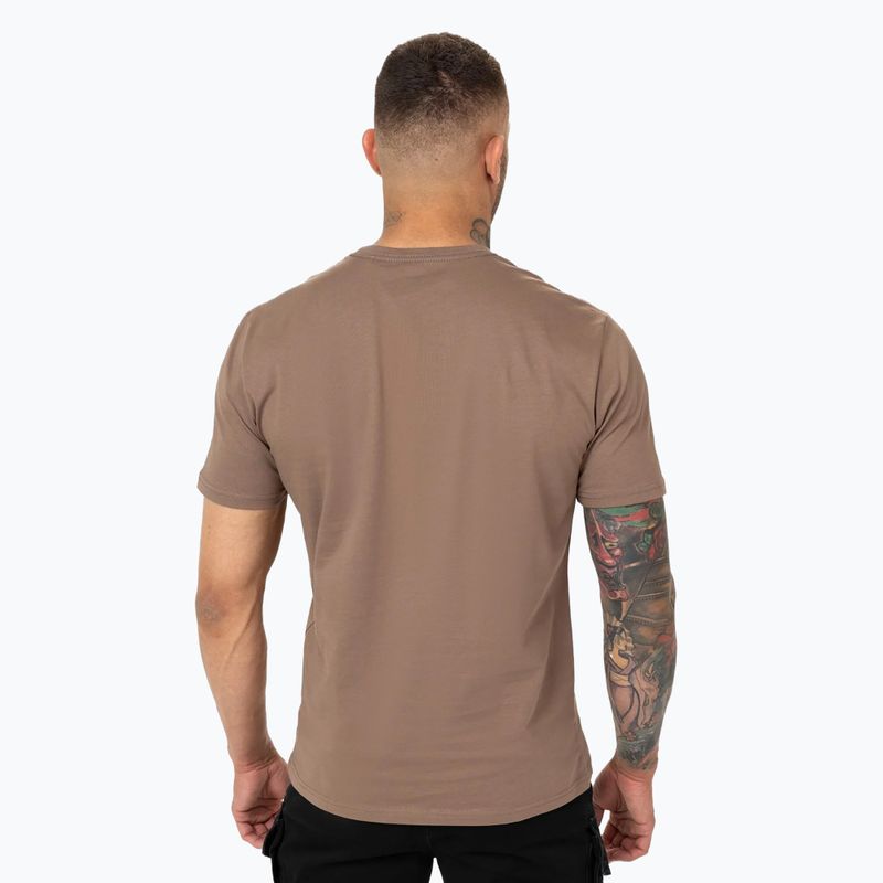 Herren Pitbull Logo Palmen braun savana t-shirt 3