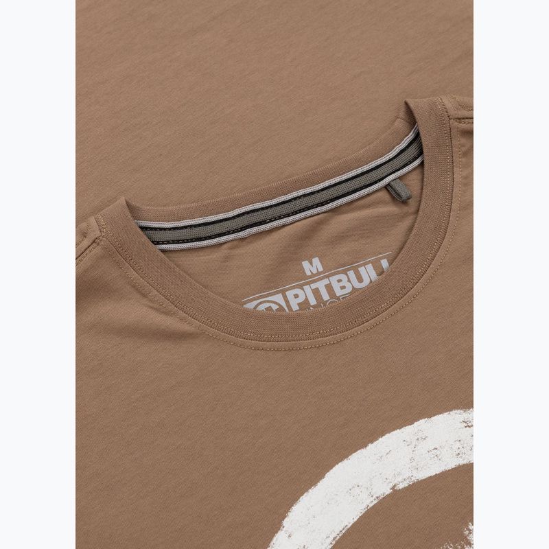 Herren Pitbull Logo Palmen braun savana t-shirt 6
