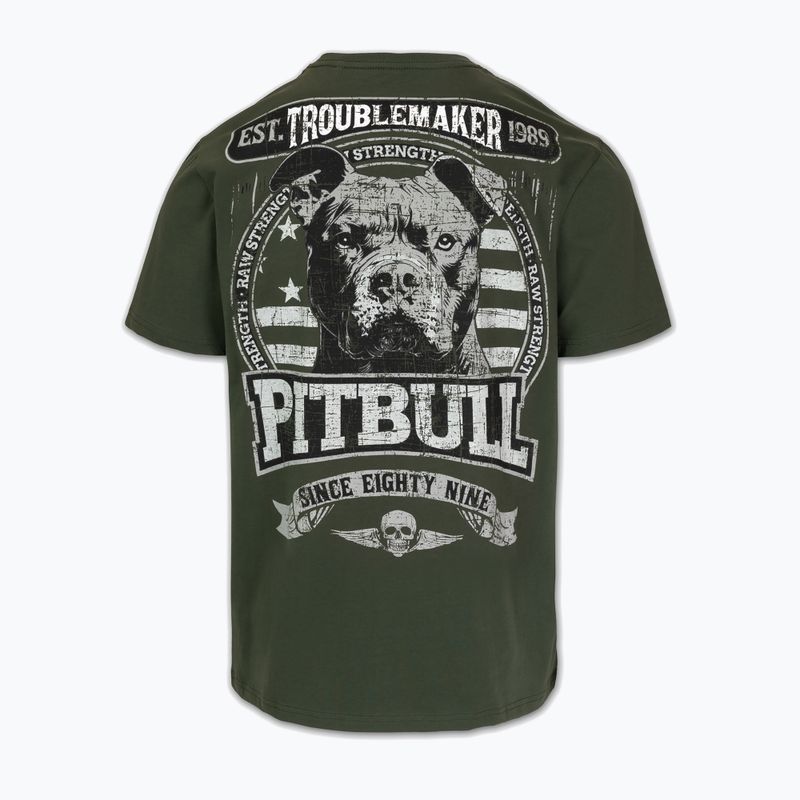 Pitbull Troublemarker Herren-T-Shirt altgrün 2