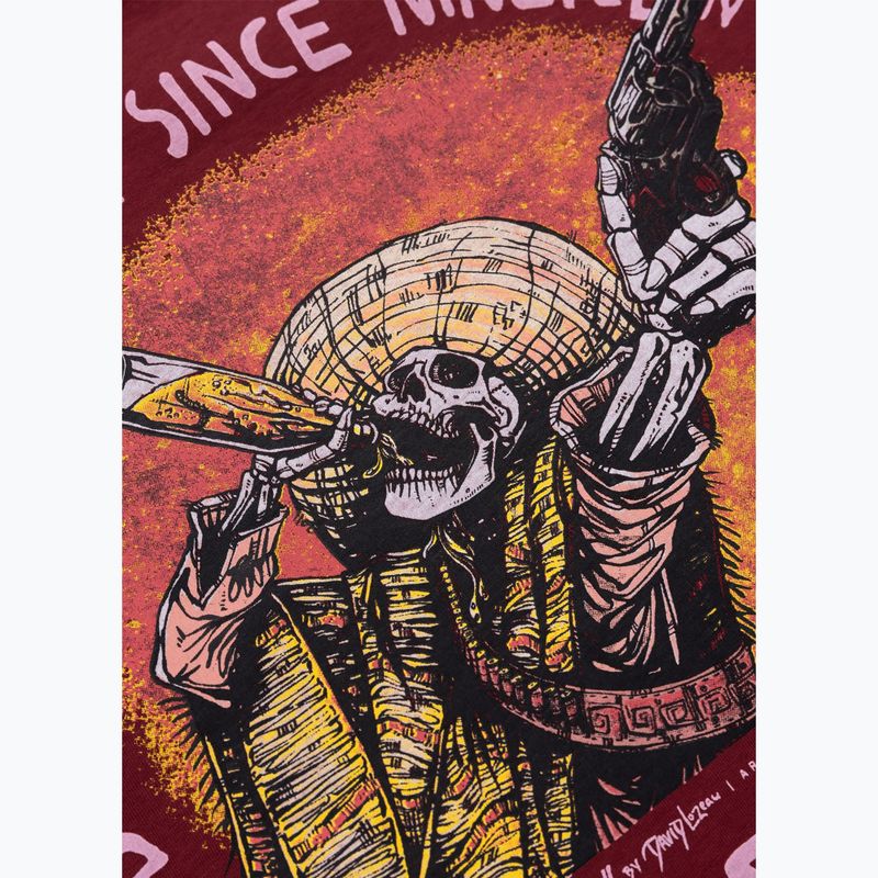 Pitbull Shot für Shot Herren-T-Shirt weinrot 6