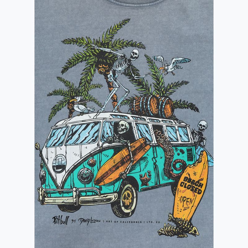 Pitbull Open Beach Herren-T-Shirt gewaschen blau 8