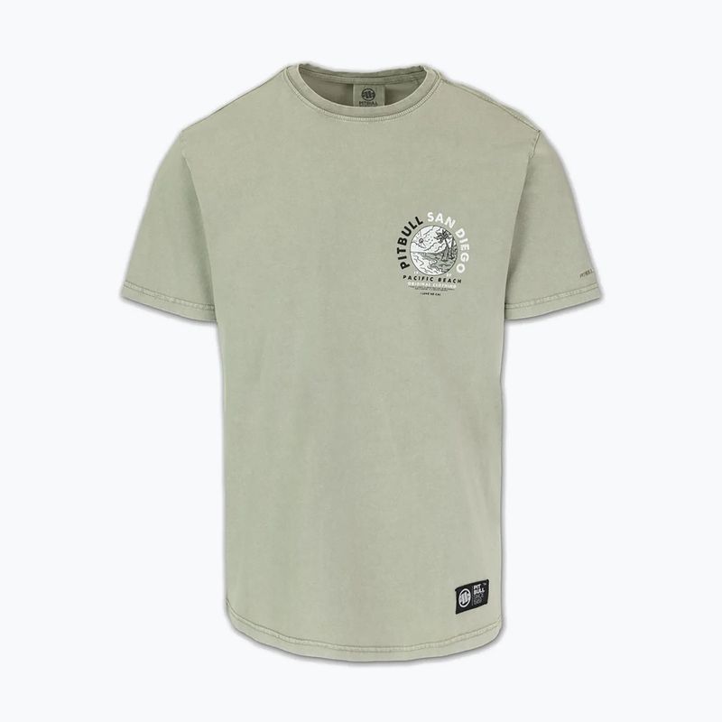 Pitbull Planet Surf staubiges Salbei Herren-T-Shirt 4