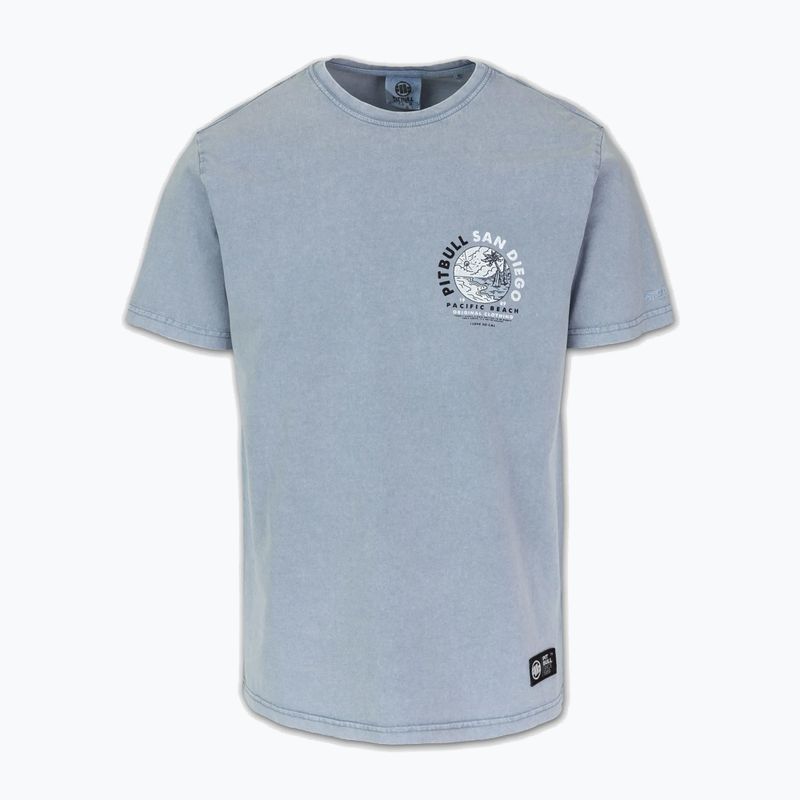 Pitbull Planet Surf Herren-T-Shirt gewaschen blau 5