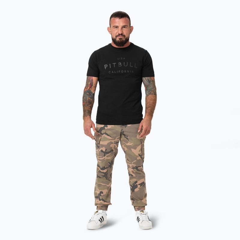 Pitbull USA Herren-T-Shirt CAL schwarz 2