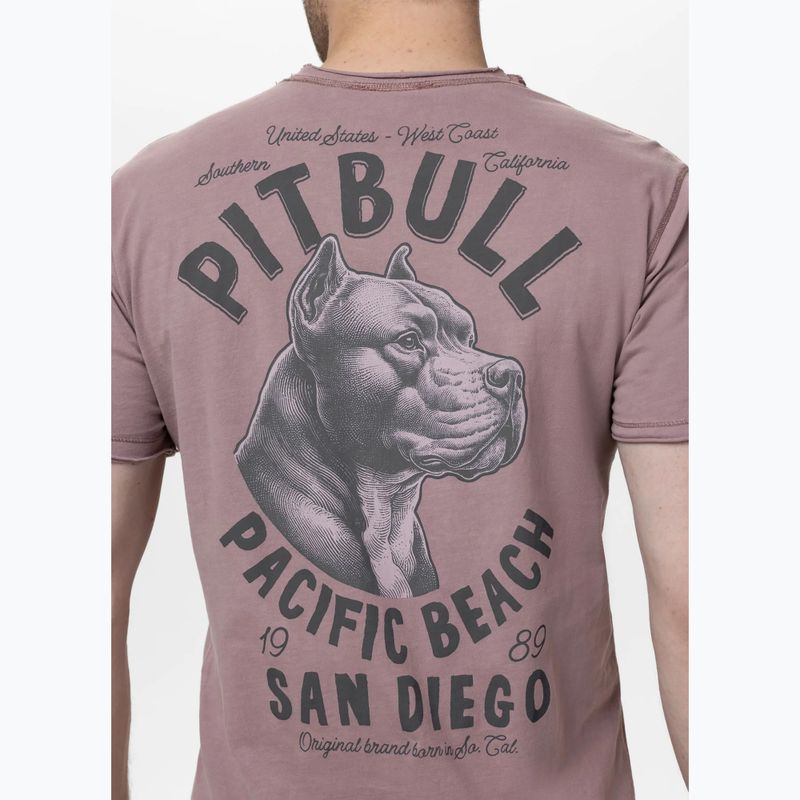 Pitbull Männer pazifischen staubigen Burgunder-T-Shirt 3