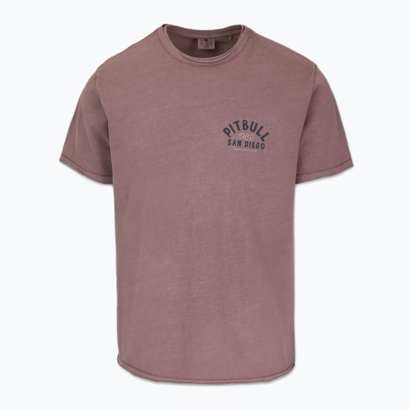 Pitbull Männer pazifischen staubigen Burgunder-T-Shirt