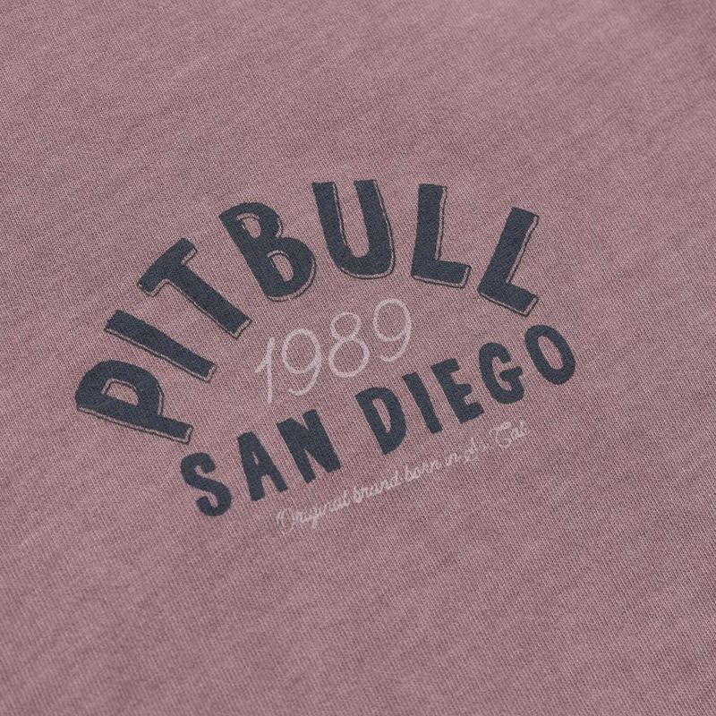Pitbull Männer pazifischen staubigen Burgunder-T-Shirt 4