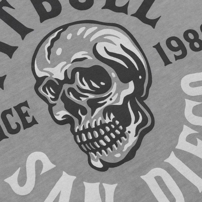 Herren Pitbull Shkull Logo-T-Shirt grau 5
