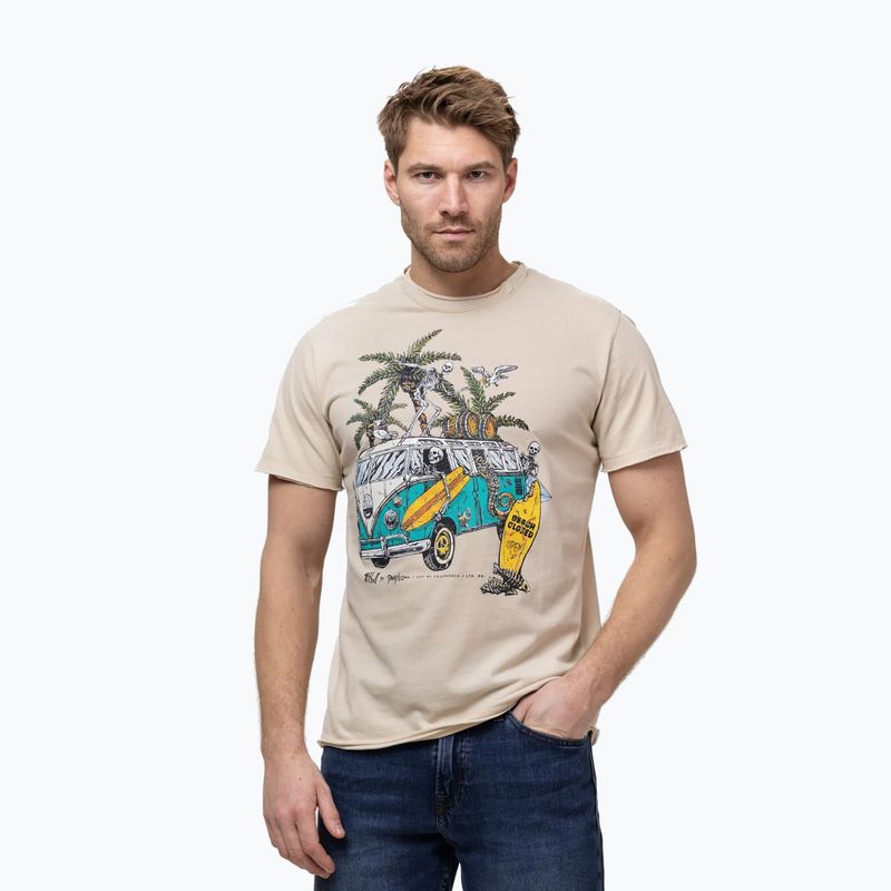 Pitbull Herren Open Beach ultraleichtes Sand-T-Shirt