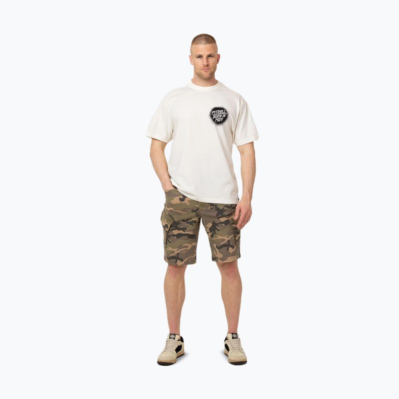 Pitbull Graffiti aus weißem Männer-T-Shirt 2