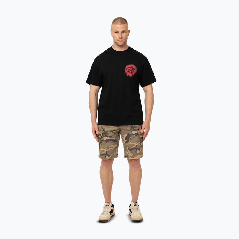 Pitbull Herren-T-Shirt Graffiti schwarz 2