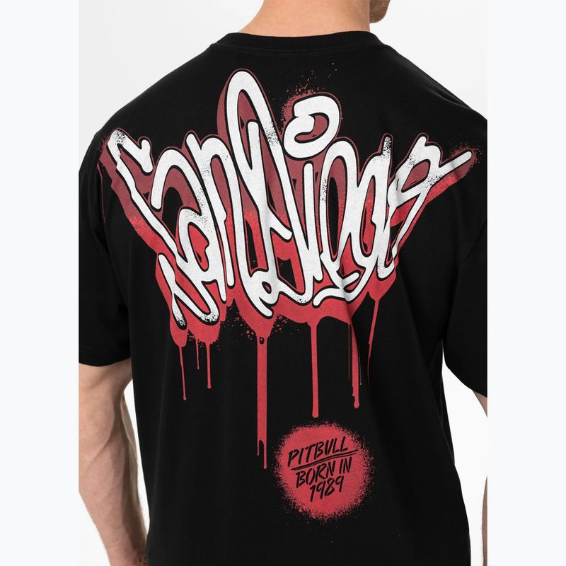 Pitbull Herren-T-Shirt Graffiti schwarz 4