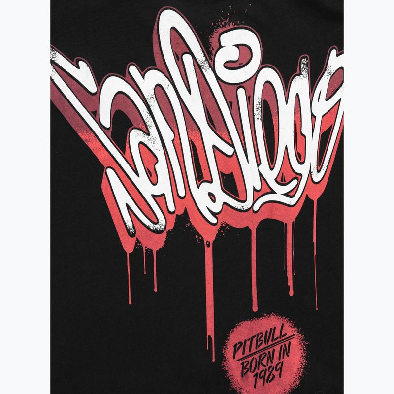 Pitbull Herren-T-Shirt Graffiti schwarz 9