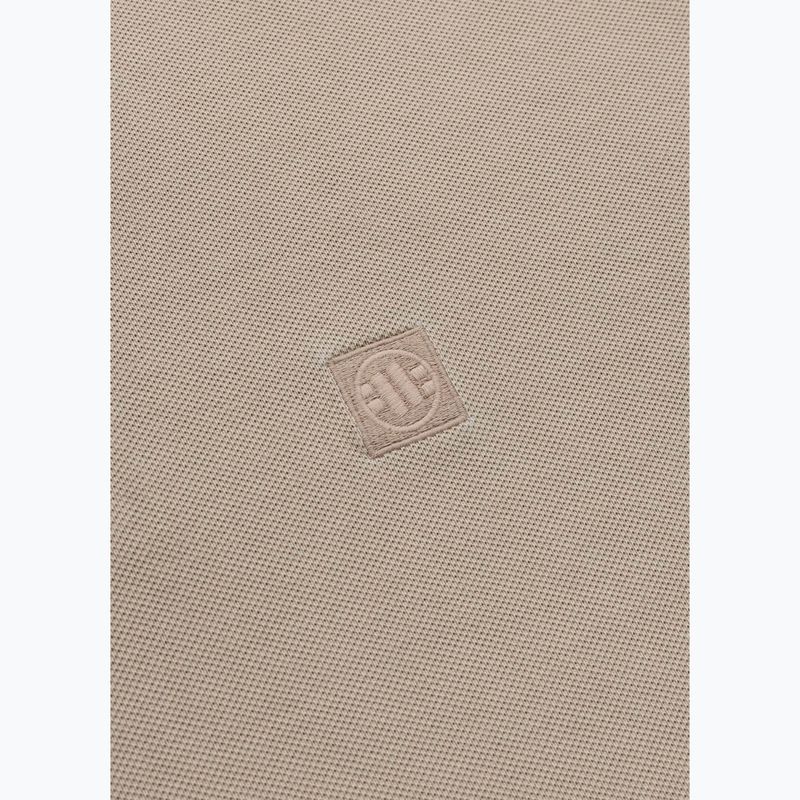 Herren Pitbull Washed Polo Shirt hellsand 4
