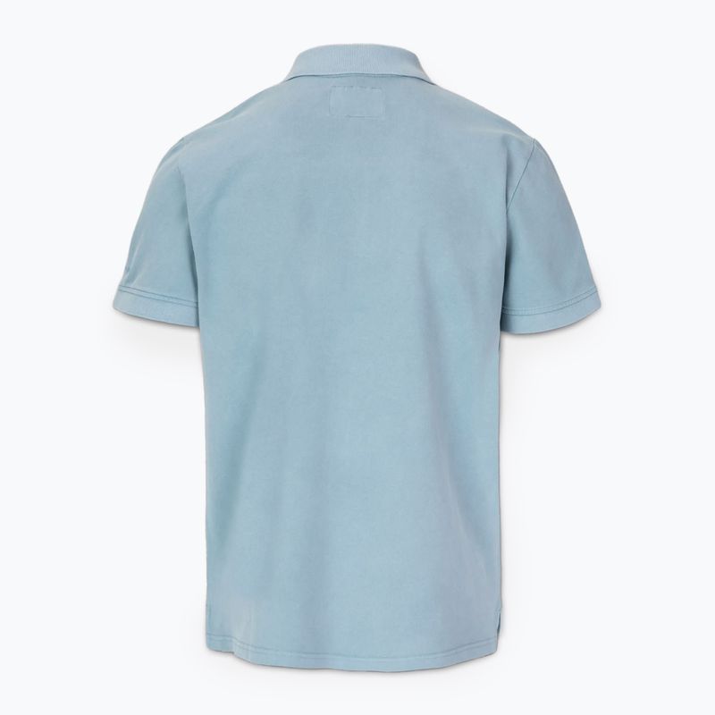 Herren Pitbull Washed Polo Shirt gewaschen blau 2