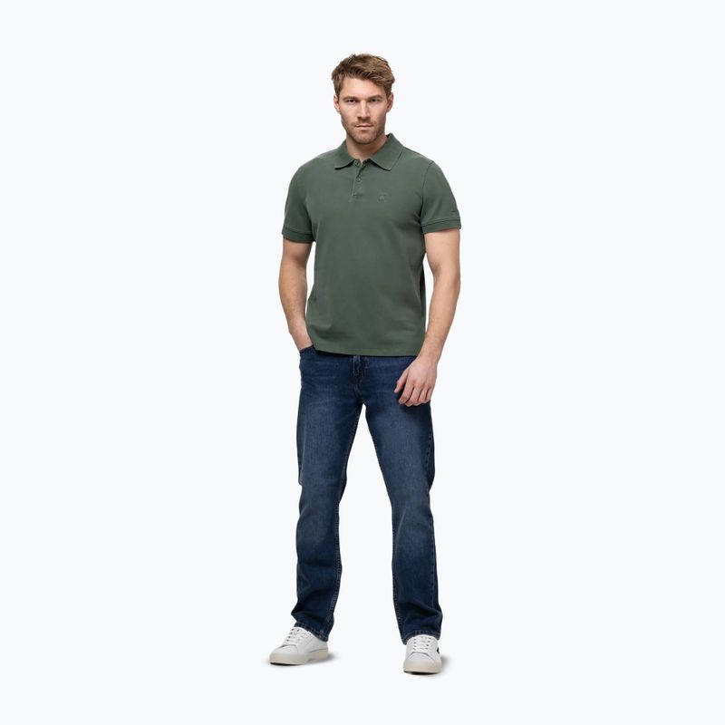 Herren Pitbull Washed Polo Shirt salbeigrün 2