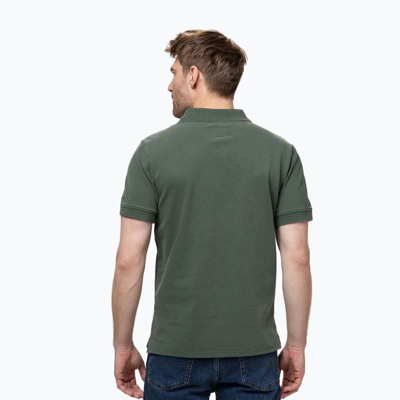 Herren Pitbull Washed Polo Shirt salbeigrün 3