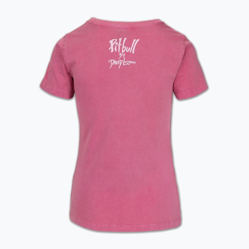 Pitbull Doubletrouble gewaschen rosa Herren-T-Shirt 2
