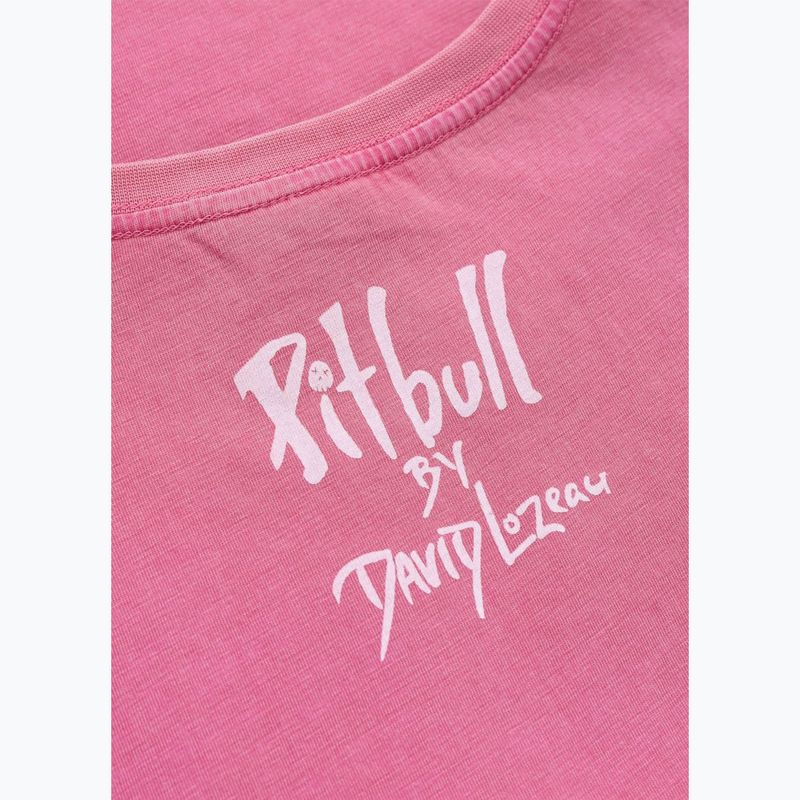 Pitbull Doubletrouble gewaschen rosa Herren-T-Shirt 6