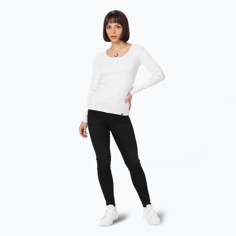 Damen-Langarmshirt Pitbull Rib weiß 2