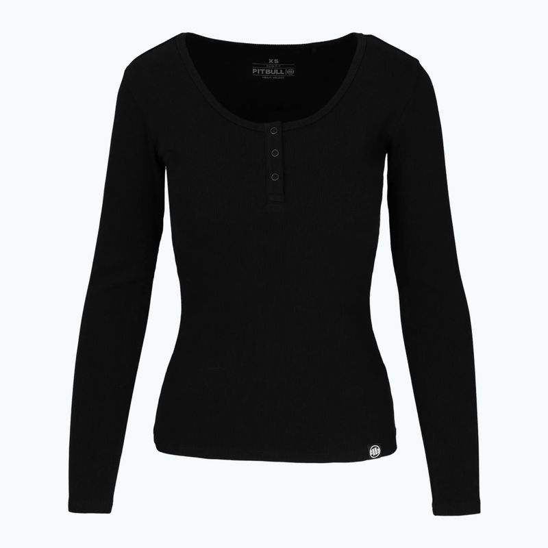 Damen-Langarmhemd Pitbull Rib schwarz 5