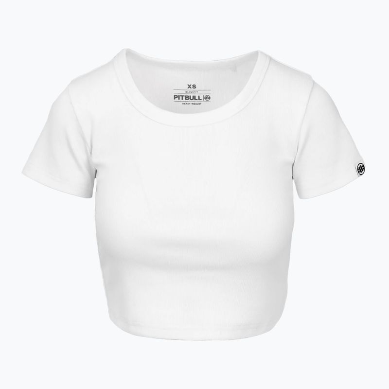 Pitbull Cropped weißes Damen-T-Shirt 4