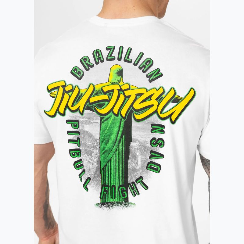Pitbull BJJ FIGHT DVSN Männer-T-Shirt weiß 4