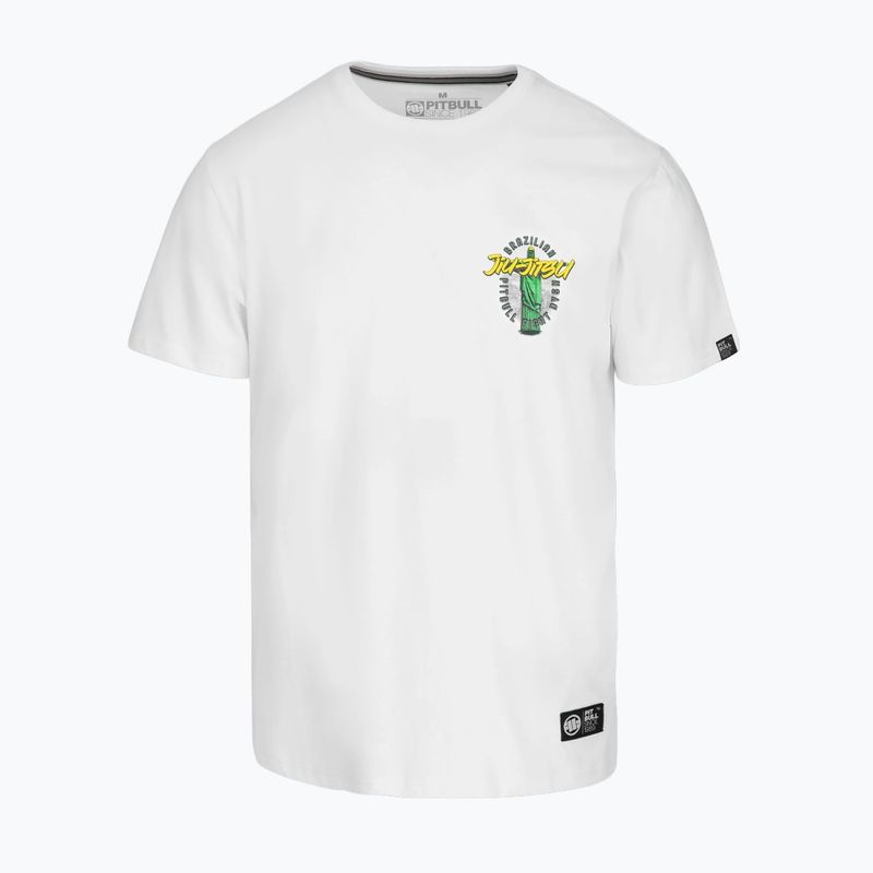 Pitbull BJJ FIGHT DVSN Männer-T-Shirt weiß