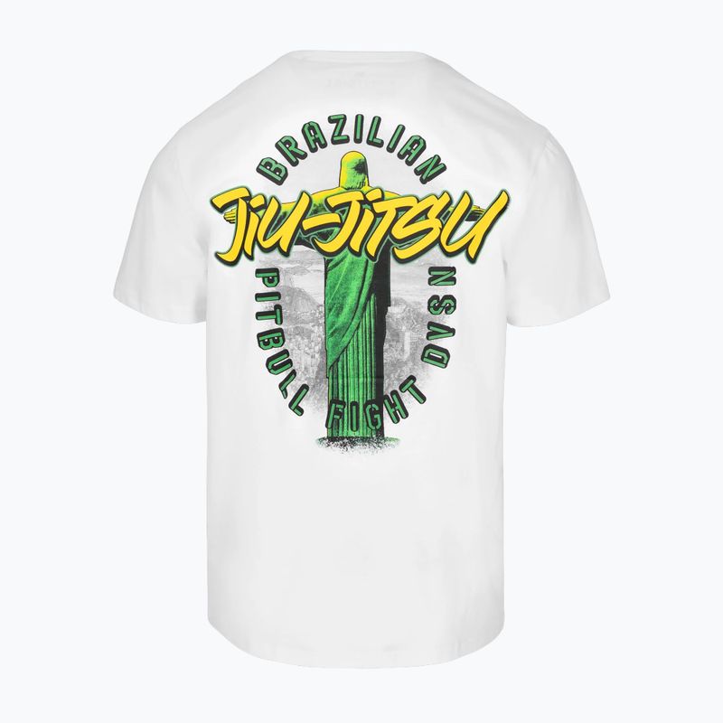 Pitbull BJJ FIGHT DVSN Männer-T-Shirt weiß 2