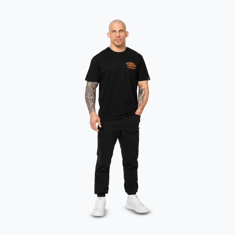 Pitbull Schutzengel Herren-T-Shirt schwarz 2