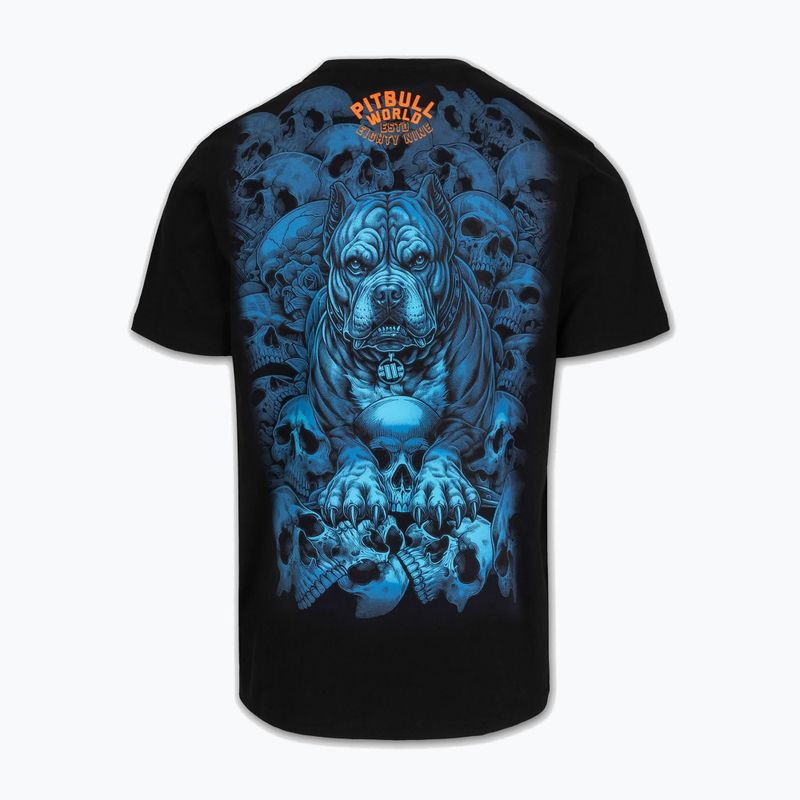 Pitbull Schutzengel Herren-T-Shirt schwarz 6