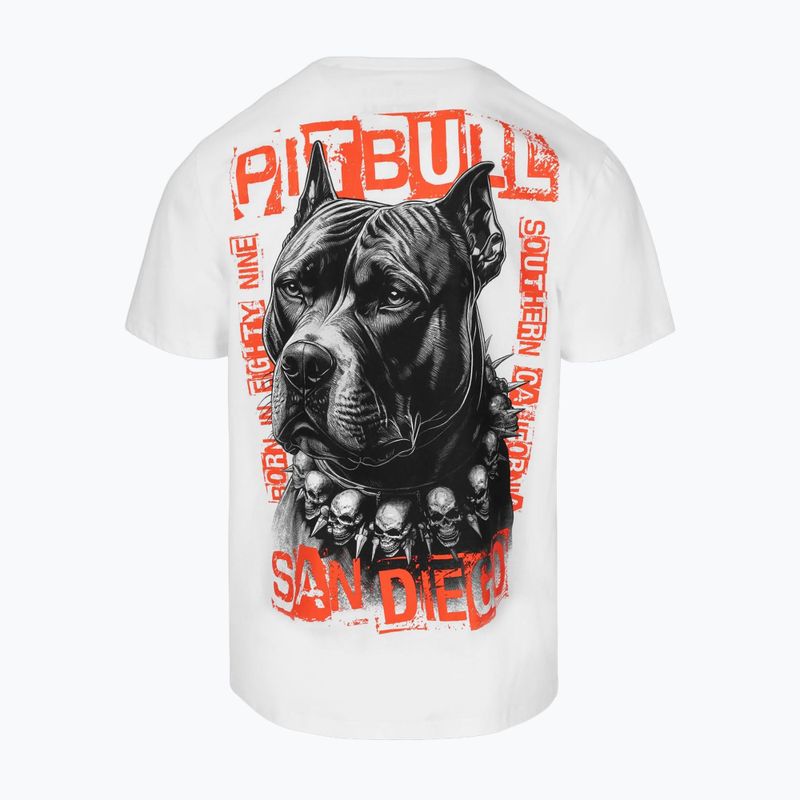 Herren Pitbull Blacky weißes T-shirt 6