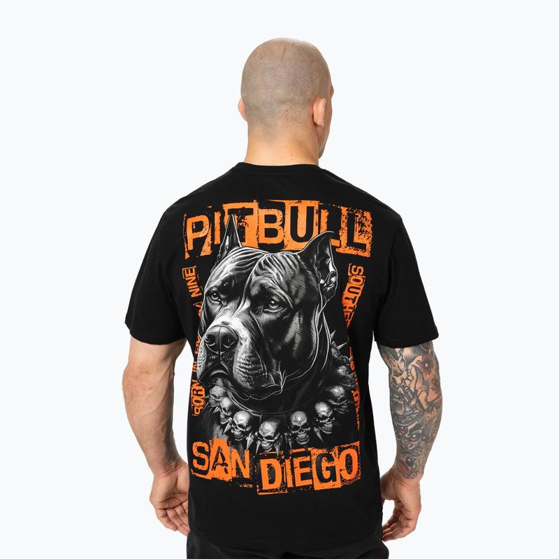 Herren Pitbull Blacky schwarzes t-shirt 3