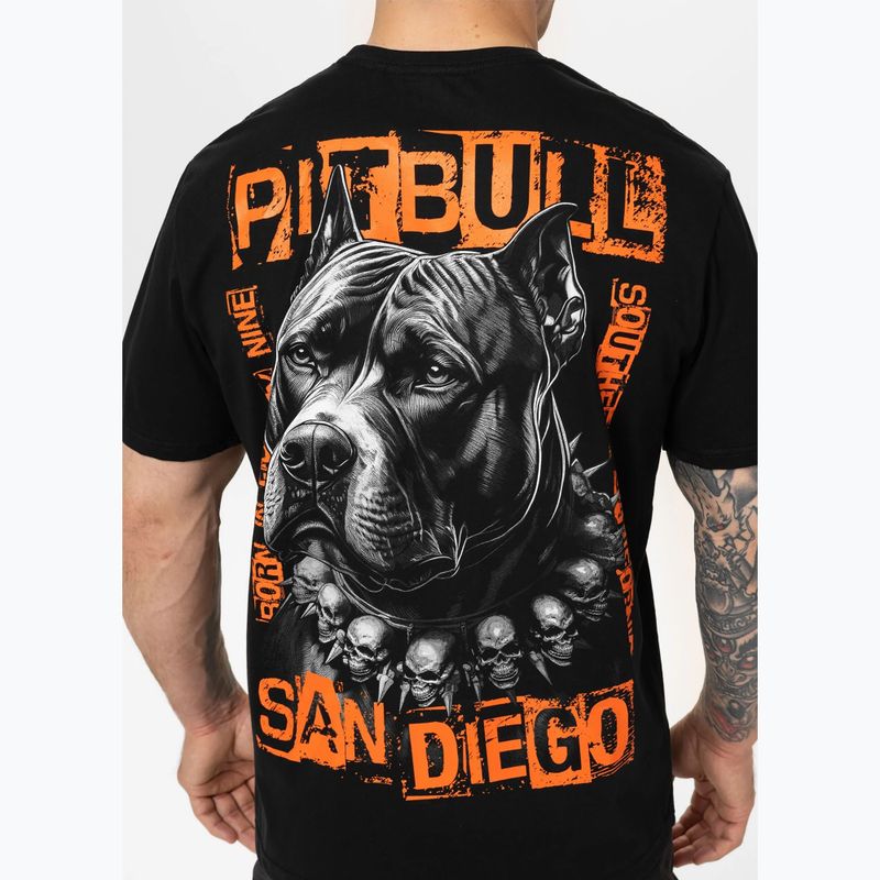 Herren Pitbull Blacky schwarzes t-shirt 4