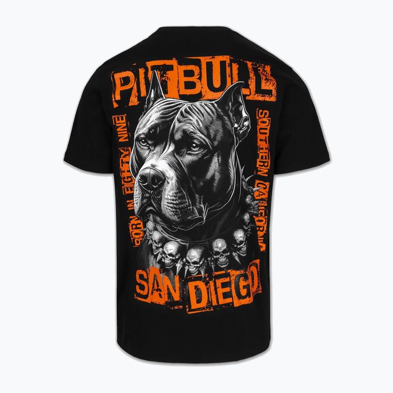Herren Pitbull Blacky schwarzes t-shirt 6