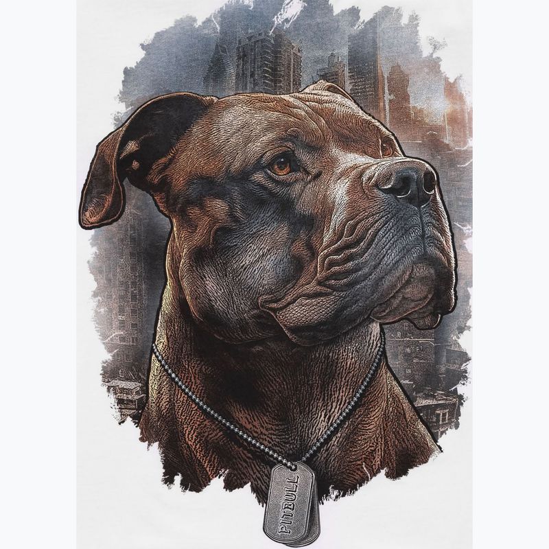 Pitbull Hero Herren-T-Shirt weiß 9