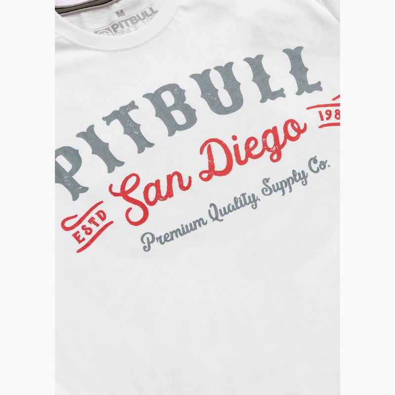 Pitbull Strength & Respect Herren-T-Shirt weiß 4