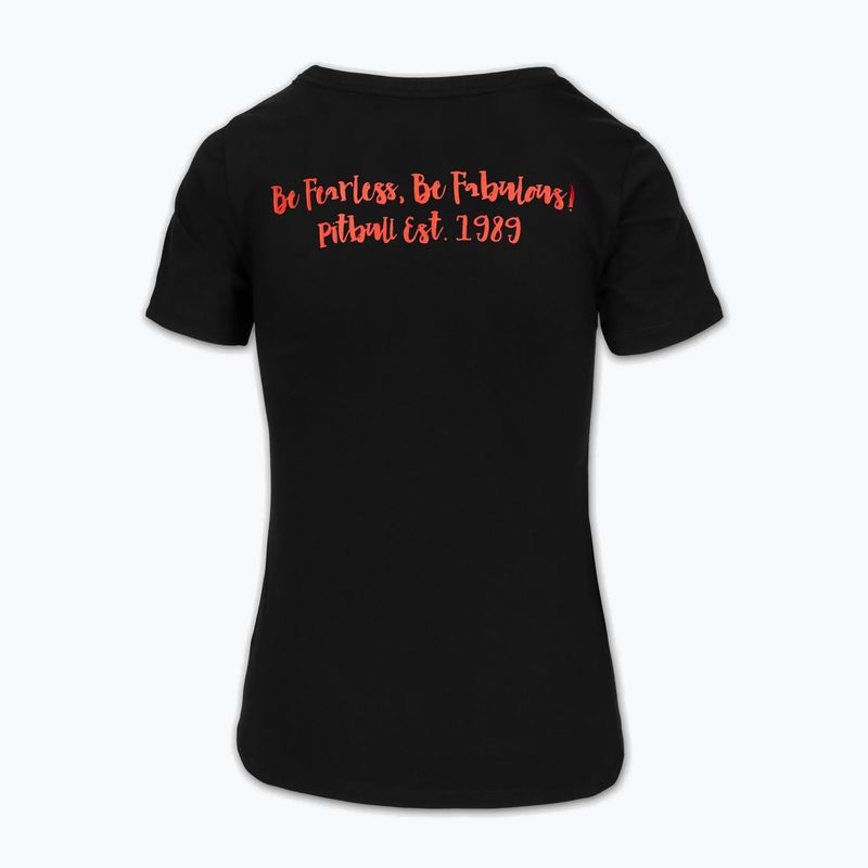 Pitbull Frauen-T-Shirt Happy Pit 2 schwarz 2