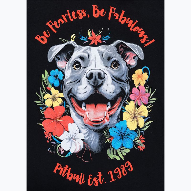Pitbull Frauen-T-Shirt Happy Pit 2 schwarz 4