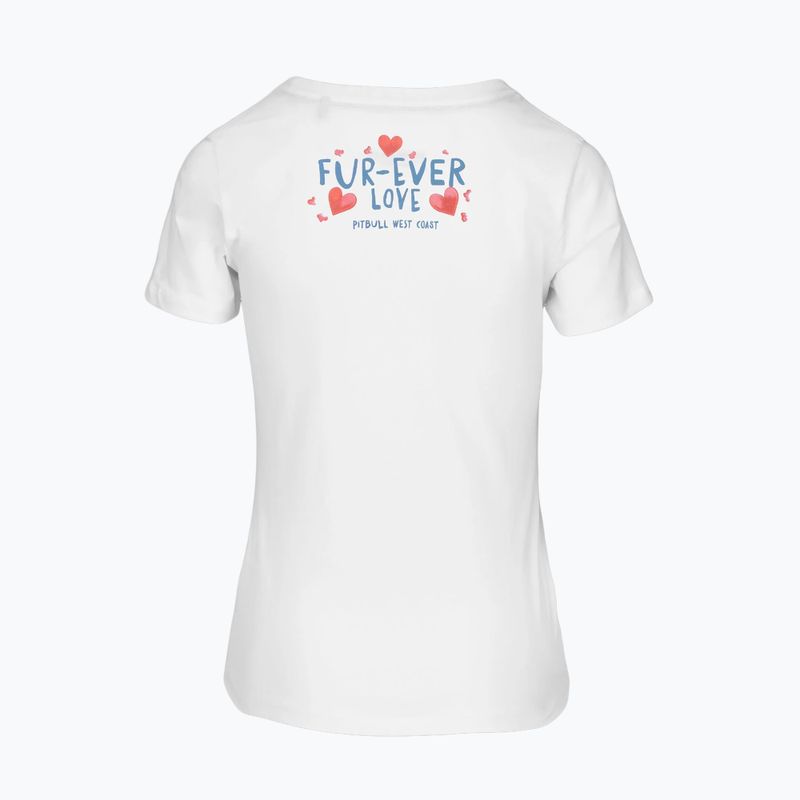 Pitbull Fur Ever Love Frauen-T-Shirt weiß 2